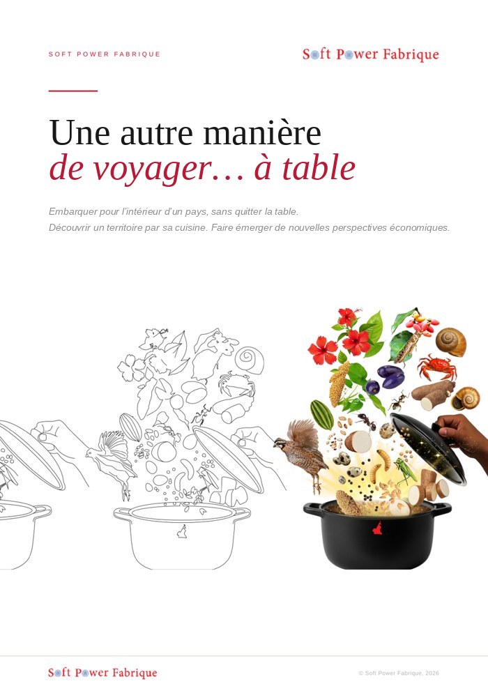 Couverture de la brochure Une autre manière de voyager… à table